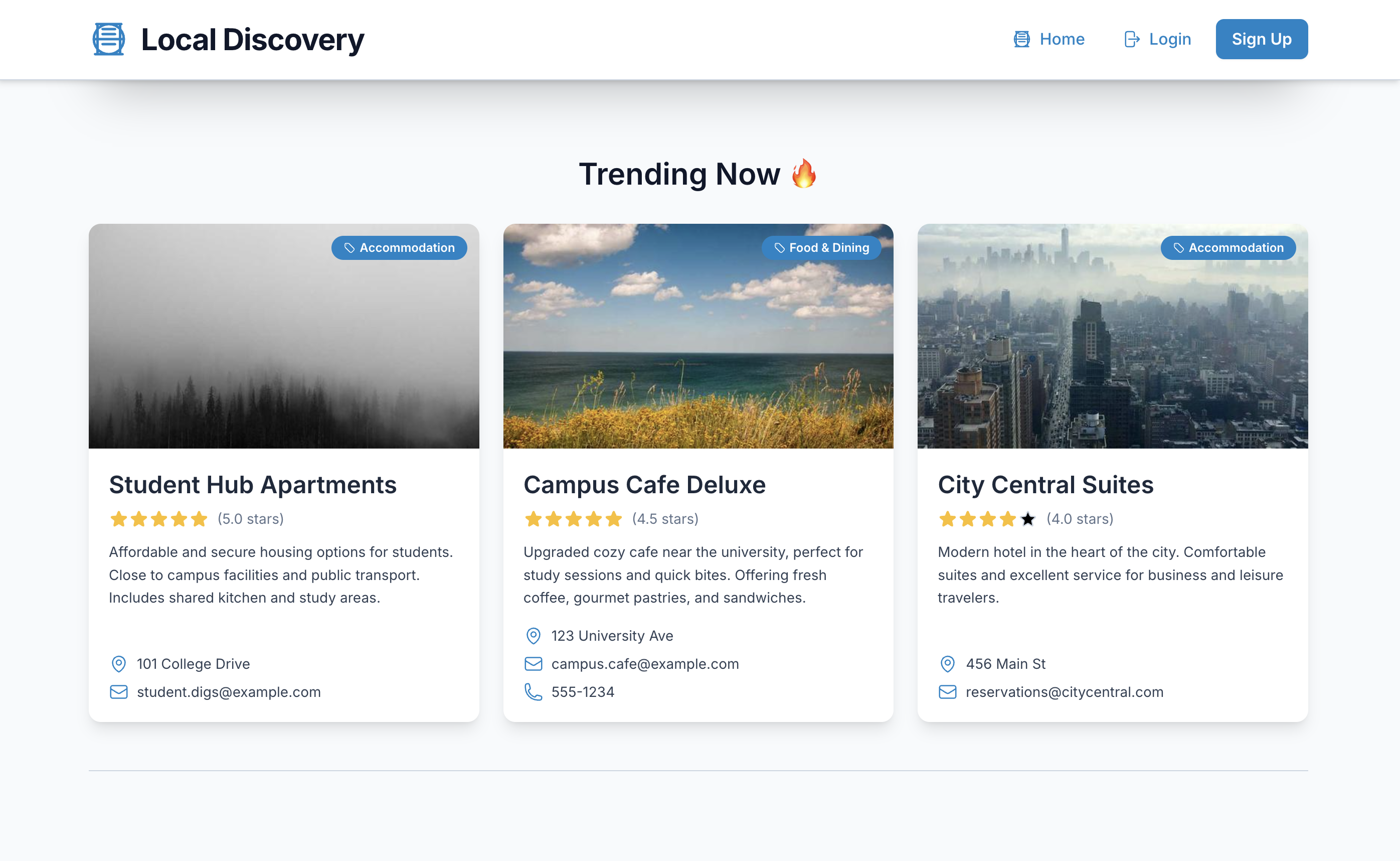Local Discovery Hub Preview
