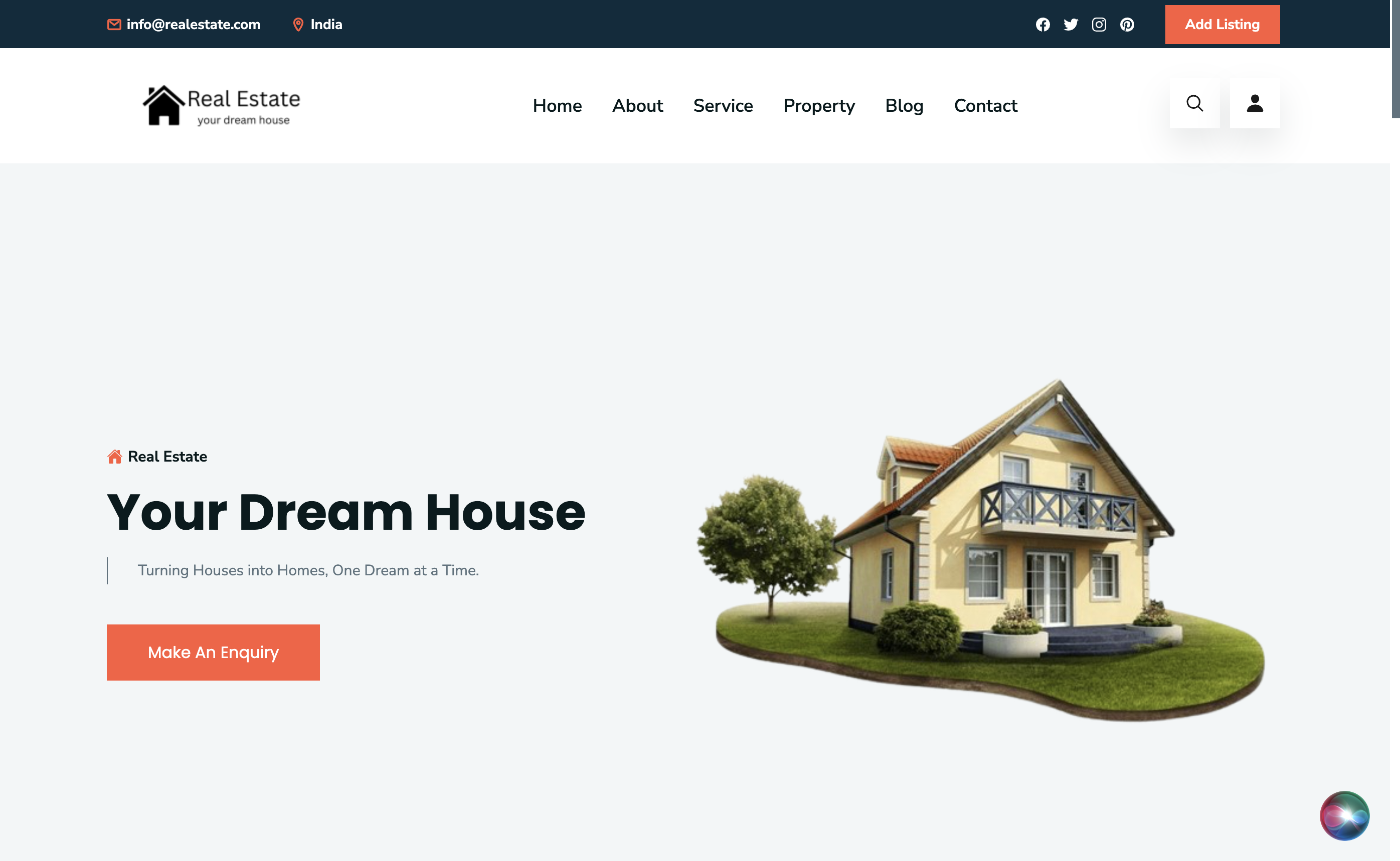 Real Estate Site Preview