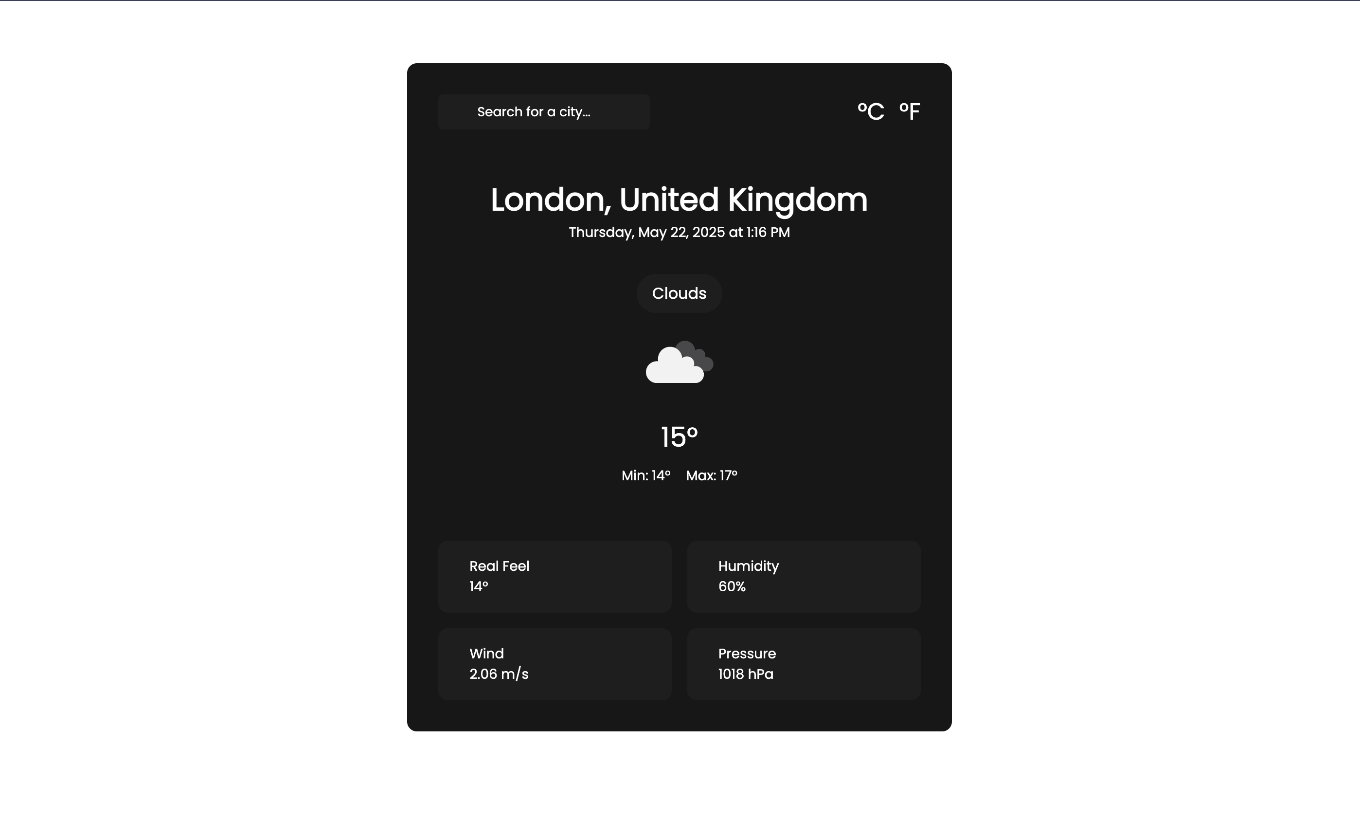 WeatherVue Preview